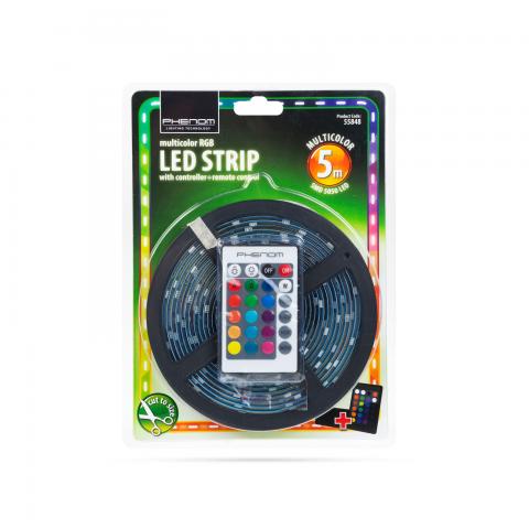 Rgb 5m led szalag szett vízálló