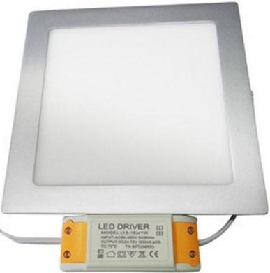 led panel 18w kocka közép fehér