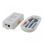 Rgb led szalag vezérlő, 144W, rádiós, 24 gombos