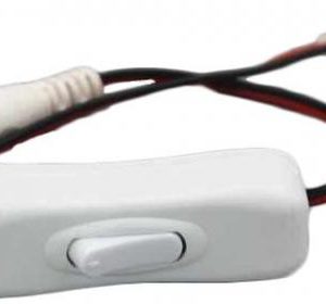 DC tápcsatlakozó kapcsolóval 8mm csatlakozóval