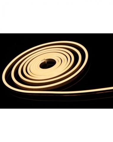 5m Led Neon Flex, 10W/m, 120 Led/m, 24V, 6x12mm, IP68 vízálló kivitel, meleg fehér