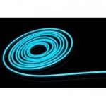 5m Led Neon Flex, 10W/m, 120 Led/m, 24V, 6x12mm, IP68 vízálló kivitel, jég kék szín