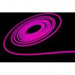 5m Led Neon Flex, 10W/m, 120 Led/m, 24V, 6x12mm, IP68 vízálló kivitel, pink szín
