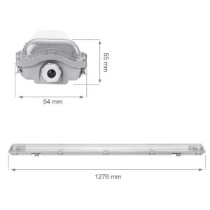 LIMEA LED FÉNYCSŐ ARMATÚRA SLIM 2X120 IP65 - Image 7