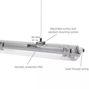 LIMEA LED FÉNYCSŐ ARMATÚRA SLIM 2X120 IP65 - Image 8