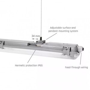LIMEA LED SLIM FÉNYCSŐ ARMATÚRA 2X60 IP65 - Image 8