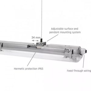 LIMEA LED SLIM FÉNYCSŐ ARMATÚRA 2X150 IP65 - Image 8