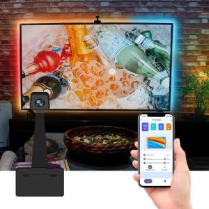 Digitális LED szalag szett kamerával , TV képernyő követő funkcióval , DRGB , dimmelhető , 5.5m , WIFI/Bluetooth , TUYA , LEDISSIMO AMBIENT LIGHT - Image 8