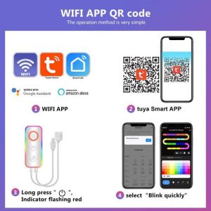 Digitális RGB HEXALED szett , 6 db-os , távirányítóval, USB , DRGB , dimmelhető , WIFI/Bluetooth , TUYA , LEDISSIMO AMBIENT LIGHT - Image 3