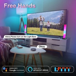 LED lámpa szett , 2 db , 28 cm, asztali , távirányítóval , DRGB , dimmelhető , USB , WIFI/Bluetooth , TUYA , LEDISSIMO AMBIENT LIGHT - Image 6