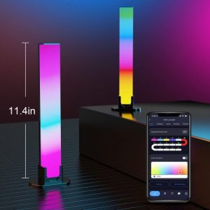 LED lámpa szett , 2 db , 28 cm, asztali , távirányítóval , DRGB , dimmelhető , USB , WIFI/Bluetooth , TUYA , LEDISSIMO AMBIENT LIGHT - Image 7