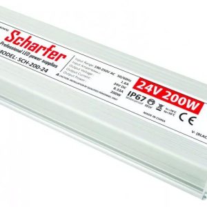 SCHARFER 200W 24V 8,33A IP67 LED TÁPEGYSÉG