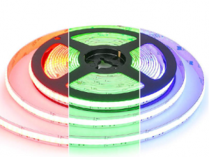 LED szalag , 24 Volt DC , COB , 840 LED/m , DOTLESS , 25 W/m , RGB-CCT