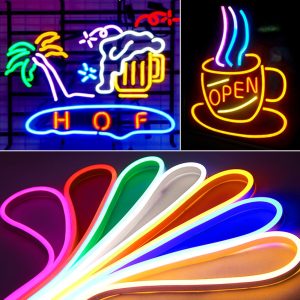 Led Neon Flex RGB, 12W/m, 60 Led/m, 24V, 8x16mm, IP68 vízálló, 8,3 centinkként vágható - Image 3