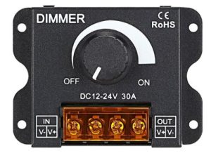 Led szalag dimmer 1*30A, 360W egyszínű Led szalagokhoz, Led modulokhoz
