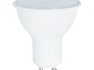 Led GU10 spot égő 8W, 750 Lumen, 80W izzó helyett, tejes burával. 2700 kelvin, meleg fehér!