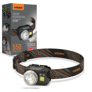 Videx LED Fejlámpa, újratölthető akkumulátorral H075C