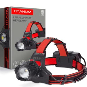 Videx TITANUM LED Fejlámpa újratölthető akkumulátorral, 800 lm, 6500K, TLF-H06