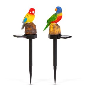 Leszúrható szolár dekoráció 8db - papagáj - 1 melegfehér LED - 8 x 60 x 41 cm - Image 3