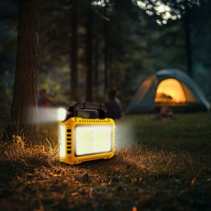 Multifunkciós kézi lámpa - szolár panel, USB-C - 6 világítási mód, 8 LED, 3600 mAh - Image 6