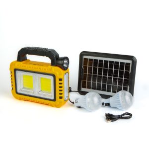 Multifunkciós kézi lámpa - szolár panel, USB-C - 6 világítási mód, 8 LED, 3600 mAh - Image 5