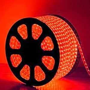 Piros 50m Flexibilis LED szalag AC:220V 2835-120D-10MM 7.6w/M piros IP65 - Image 1