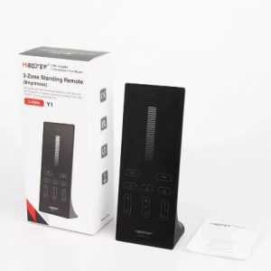 MIBOXER RF 2.4G Sima LED szalaghoz dimmelhető álló távirányító 3 zónás fekete