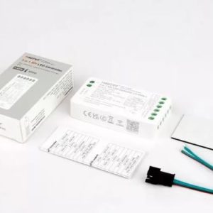 MIBOXER 3in1 RF 2.4G digitális (futófény) Sima/RGB/RGBW LED szalagokhoz vezérlő DC:5V-24V Max.10A
