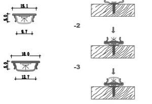 Hajlítható aluprofil matt fehér fedlappal 2m 15.1x5mm - Image 2