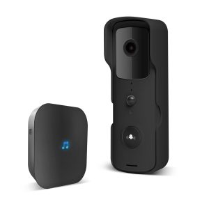 Smart Wi-Fi-s videó kaputelefon szett - akkumulátoros - MicroSD, FHD, PIR - fekete - Image 5