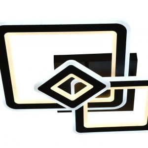 Lucero Ryder 130 W-os, 50 cm átmérőjű fekete LED távirányítós és mobil applikációval vezérelhető mennyezeti lámpa - Image 4