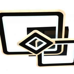 Lucero Ryder 130 W-os, 50 cm átmérőjű fekete LED távirányítós és mobil applikációval vezérelhető mennyezeti lámpa - Image 3