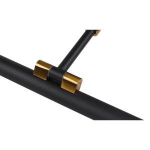 MasterLED Gemino 12W, 4000K, 56 cm, fekete/arany tükör feletti lámpa IP44-es védettségű - Image 3