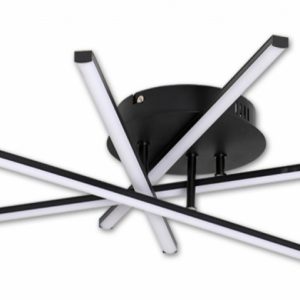 Modena Rivera 35 W-os ø50 cm natúr fehér fekete LED mennyezeti lámpa - Image 5