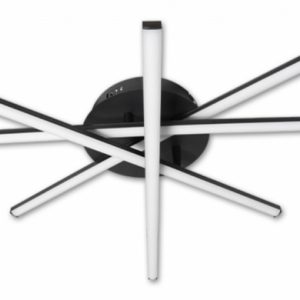 Modena Rivera 35 W-os ø50 cm natúr fehér fekete LED mennyezeti lámpa - Image 4