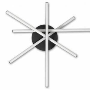 Modena Rivera 35 W-os ø50 cm natúr fehér fekete LED mennyezeti lámpa - Image 3