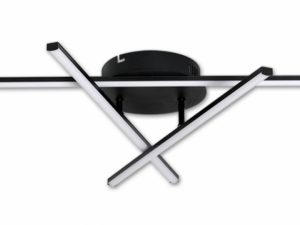 Modena Tivoli 27 W-os ø50 cm natúr fehér fekete LED mennyezeti lámpa