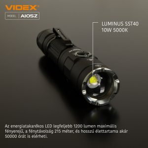 VIDEX akkumulátoros hordozható zseblámpa - Image 12