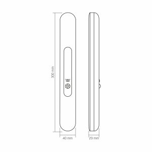 Videx beépített LED-es újratölthető lámpa, mágneses hátlappal, akasztóval 3000-6500K - Image 2