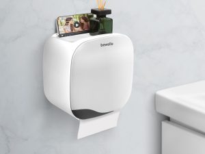 WC-papír tartó szekrény - fehér - 200 x 130 x 205 mm