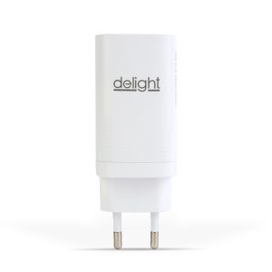 Hálózati Adapter USB + Type-C PD45W gyorstöltéssel - fehér - Image 3