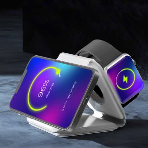 Vezeték nélküli töltőállomás - 3 az 1-ben - fehér - Image 5