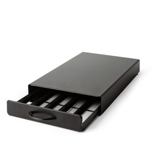 Fém kávékapszula tartó - 50 db Nespresso kapszulákhoz - 365 x 214 x 60 mm - matt fekete - Image 2