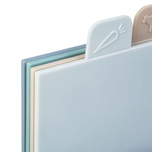 Vágódeszka készlet - műanyag - 29 x 22,3 cm - 4 db / csomag - Image 3