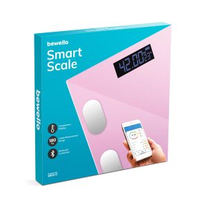 Okos személymérleg - 180 kg - elemes - üveg - Image 3