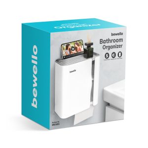 WC-papír tartó szekrény - fehér - 248 x 130 x 230 mm - Image 5