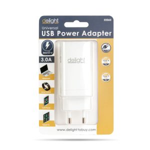 Hálózati Adapter USB + Type-C PD45W gyorstöltéssel - fehér - Image 5