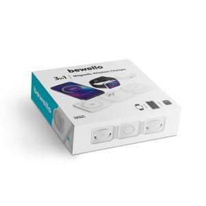 Vezeték nélküli töltőállomás - 3 az 1-ben - fehér - Image 6