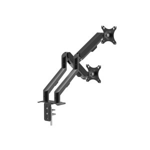 Monitor&TV tartókonzol - dupla karos, teleszkópos - asztallapra rögzíthető - 62 cm, 30" - Image 7