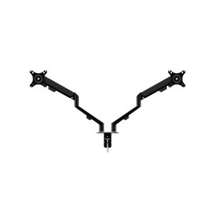 Monitor&TV tartókonzol - dupla karos, teleszkópos - asztallapra rögzíthető - 62 cm, 30" - Image 3